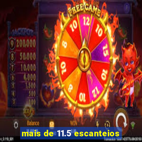 mais de 11.5 escanteios